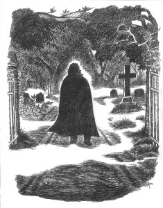 Man in Cemetery